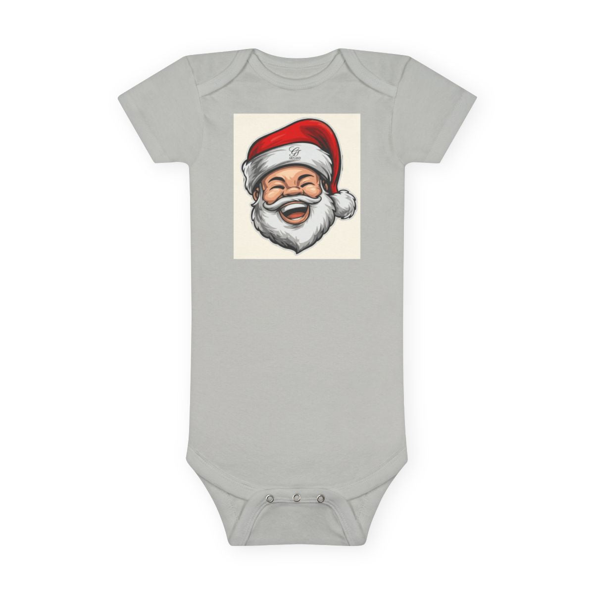 Christmas Mr and Mrs Designer Clause Baby Short Sleeve Onesie® by GT Artland