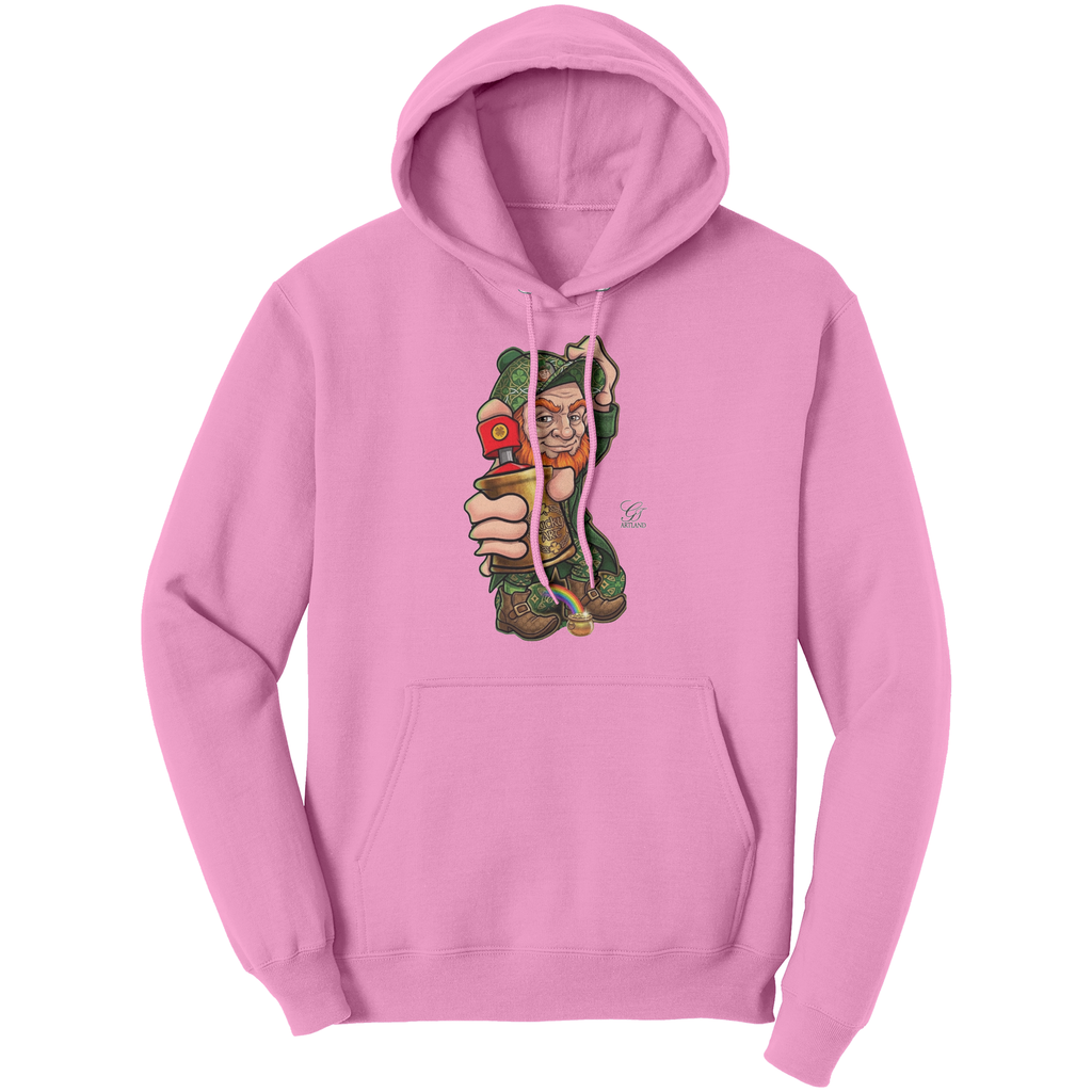 Spray Can Leprechaun Urban Designer "Luck Art" Edition Port & Co Hoodie by GT Artland