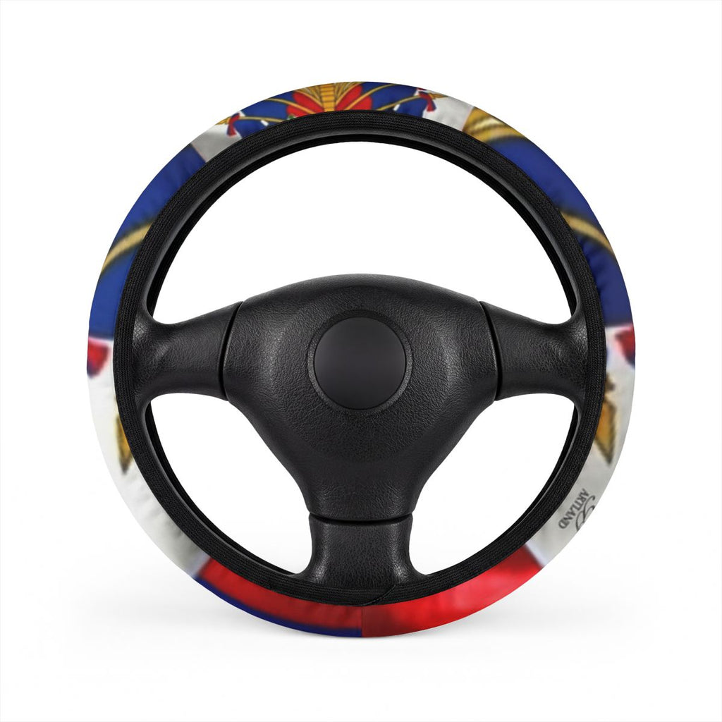 Haitian Swag "Haiti" Big Heritage Elite Designer Car Steering Wheel Cover by GT Artland