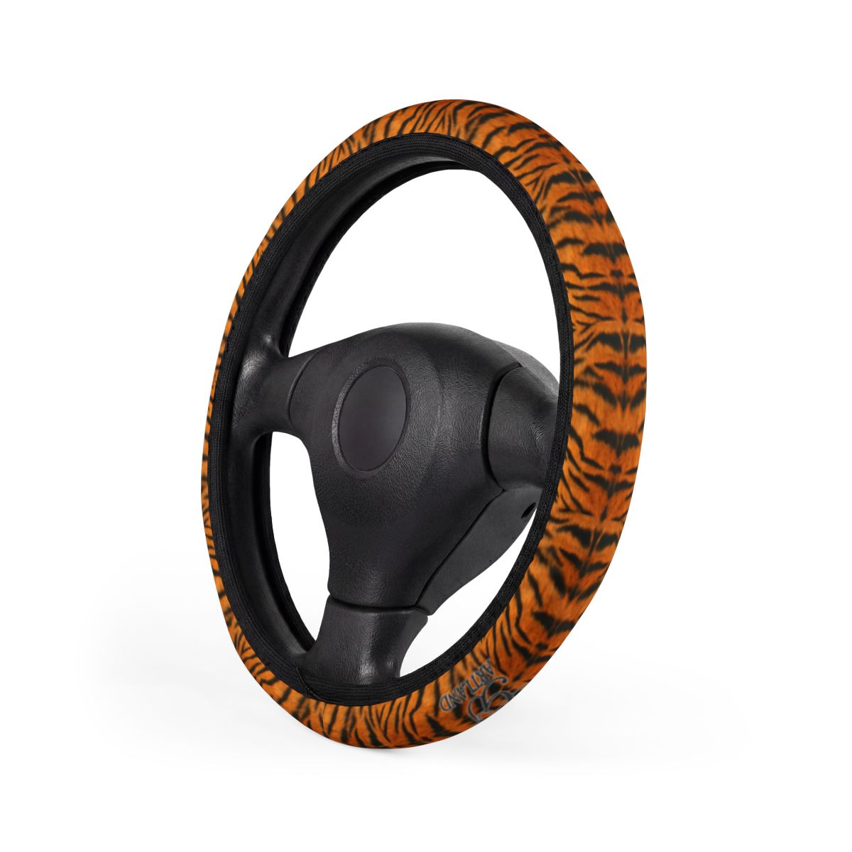 Fire Tiger Designer Faux Fur Car Steering Wheel Cover by GT Artland