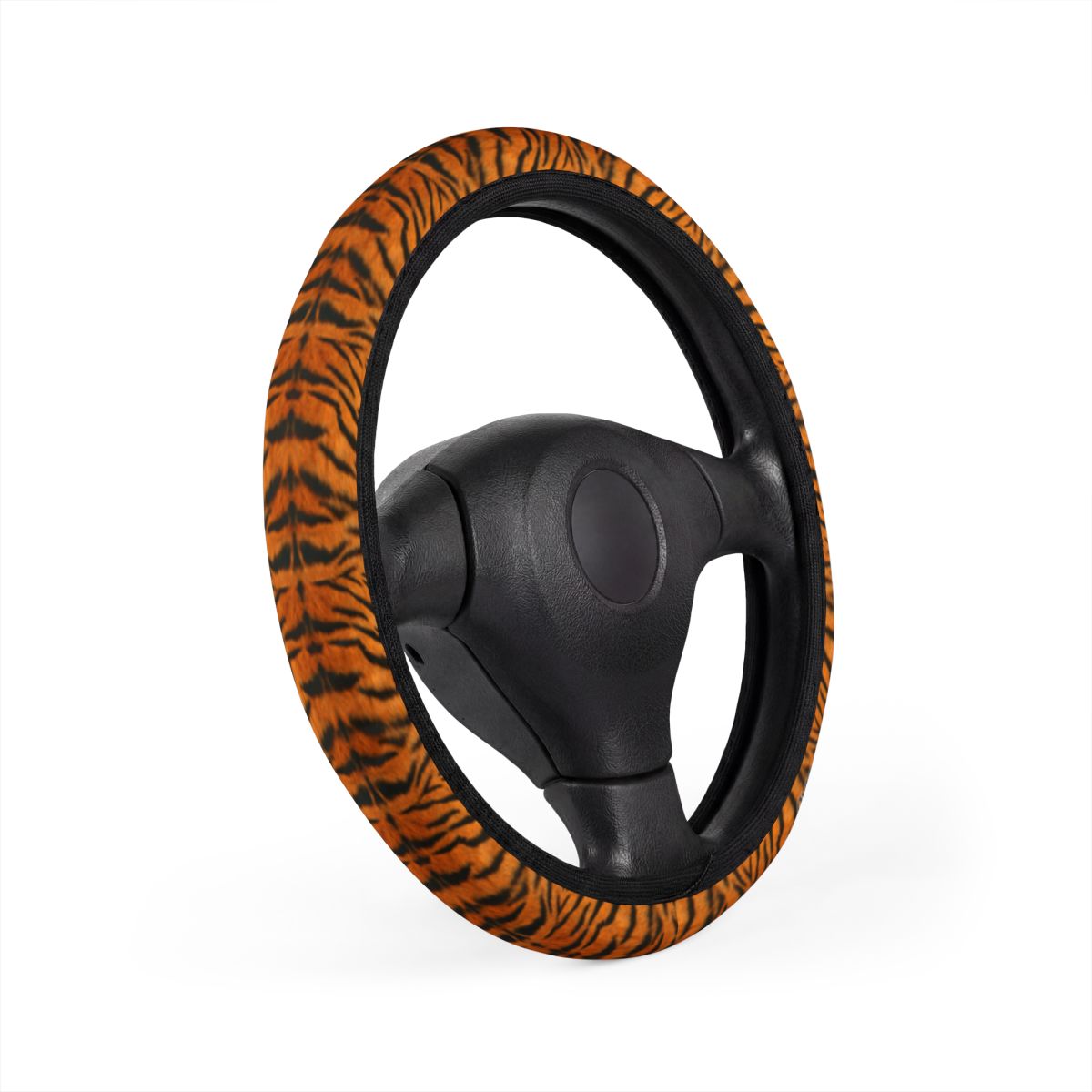Fire Tiger Designer Faux Fur Car Steering Wheel Cover by GT Artland