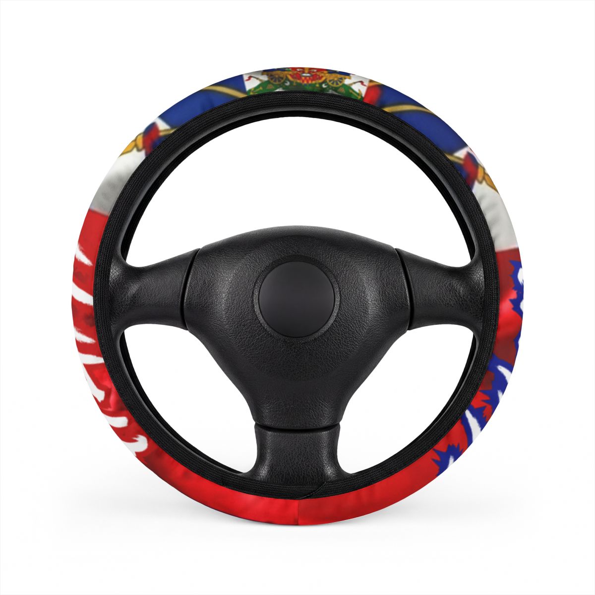 Haitian Swag "Haiti" Titled Heritage Elite Designer Car Steering Wheel Cover by GT Artland