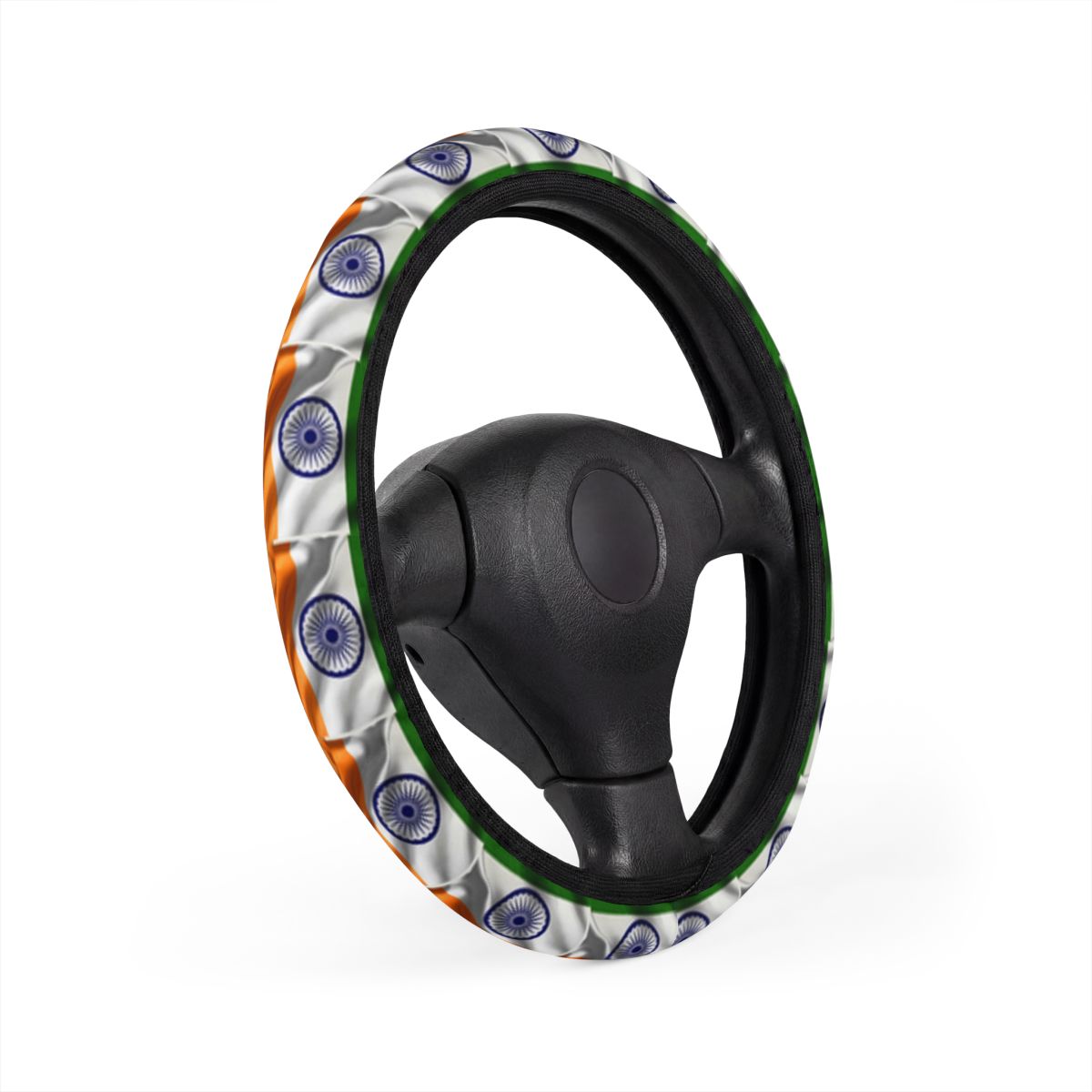 Indian Flag Drift Designer Car Steering Wheel Cover by GT Artland