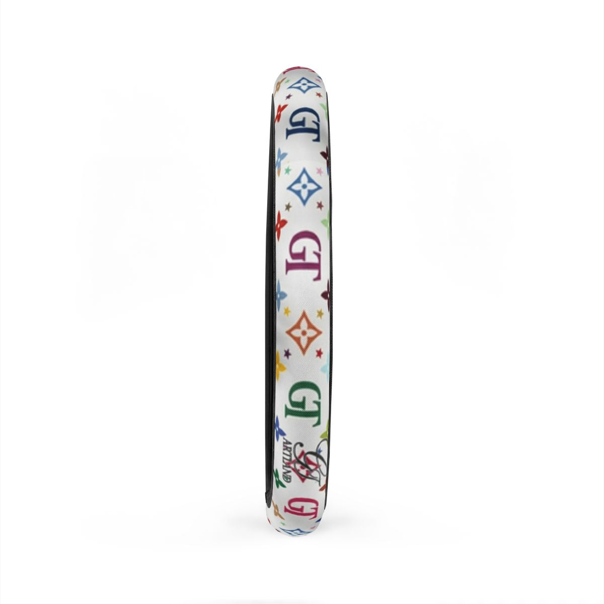 Designer GT Rainbow Monogram Car Steering Wheel Cover by GT Artland