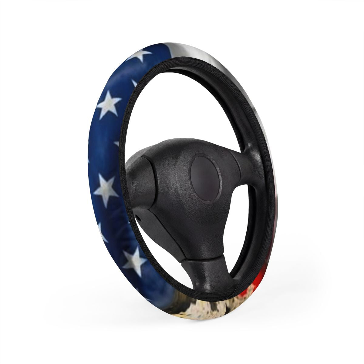 USA Soldier Designer Car Steering Wheel Cover by GT Artland