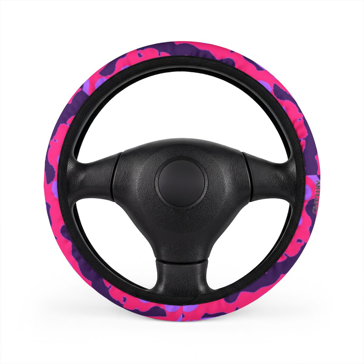Pink Diva Militant Blast Fatigue Pattern Designer Car Steering Wheel Cover by GT Artland