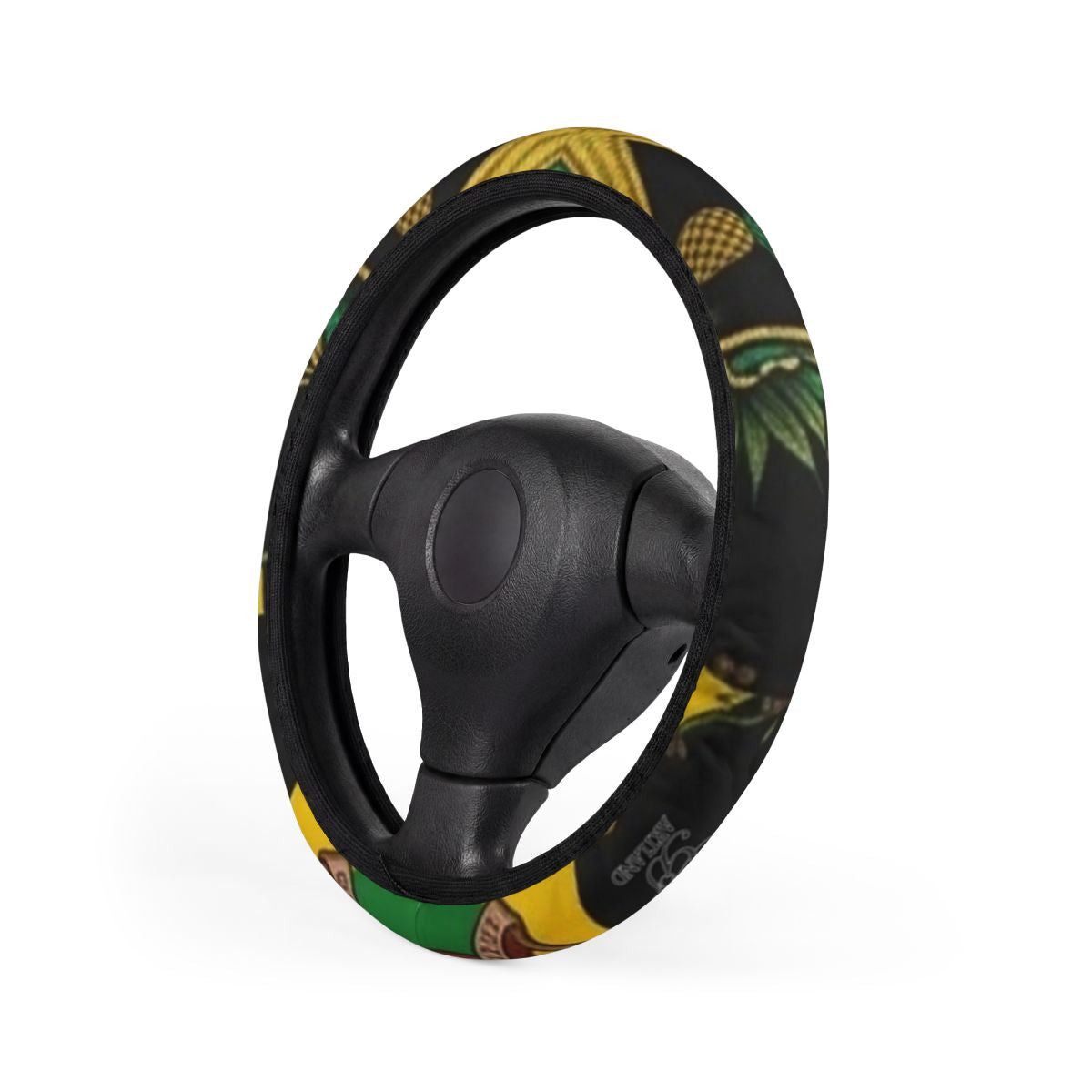 Rude Boy Rosta Mon Jamaican Designer Car Steering Wheel Cover by GT Artland