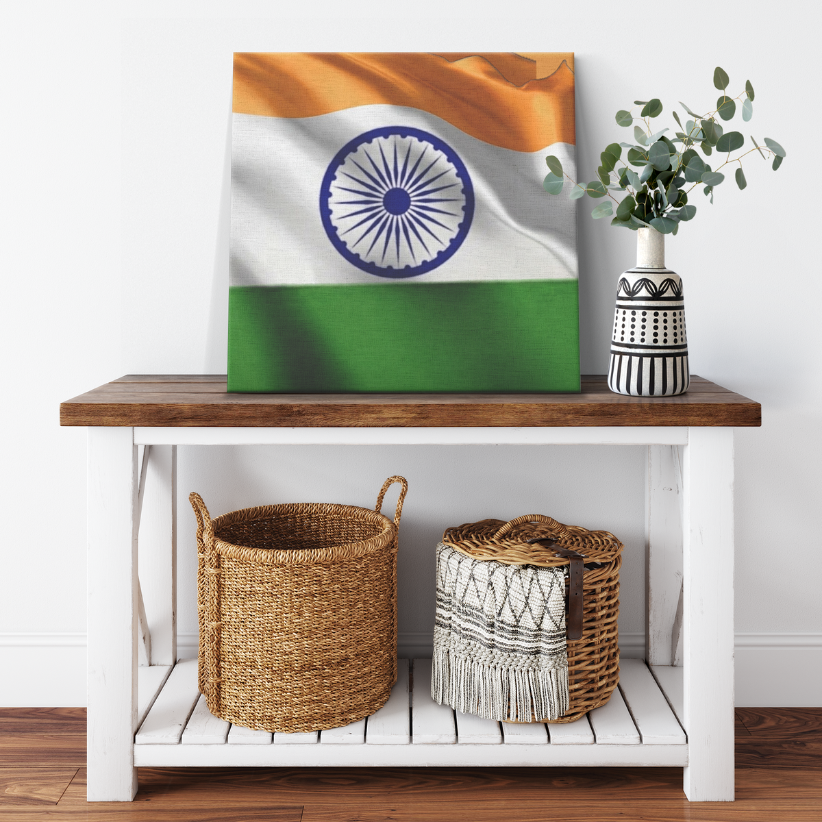 Indian Swagga Abstract Designer Twist Canvas Wrap by GT Artland