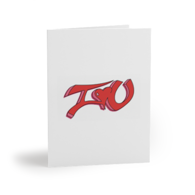 The Metro Mosaic " I Love You Graphic" Designer Greeting Cards  (8, 16, and 24 pcs) I Love You Graphic inside