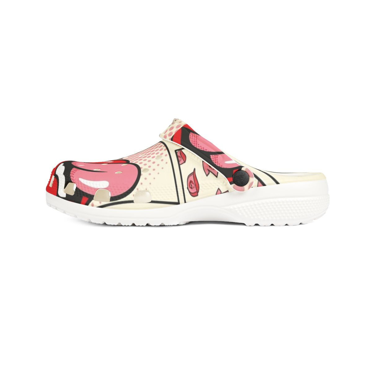 Licky Red Kiss Tongue Action Designer EVA Foam Rubber Shoes by GT Artland
