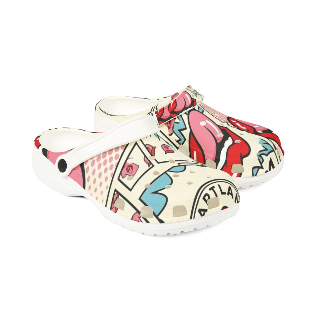 Licky Red Kiss Tongue Action Designer EVA Foam Rubber Shoes by GT Artland