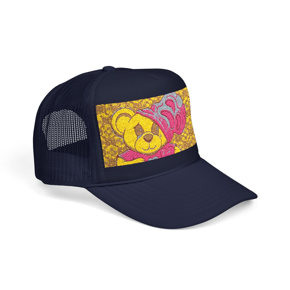 Pink Goon Swag Bear Foam Trucker Hat by GT Artland