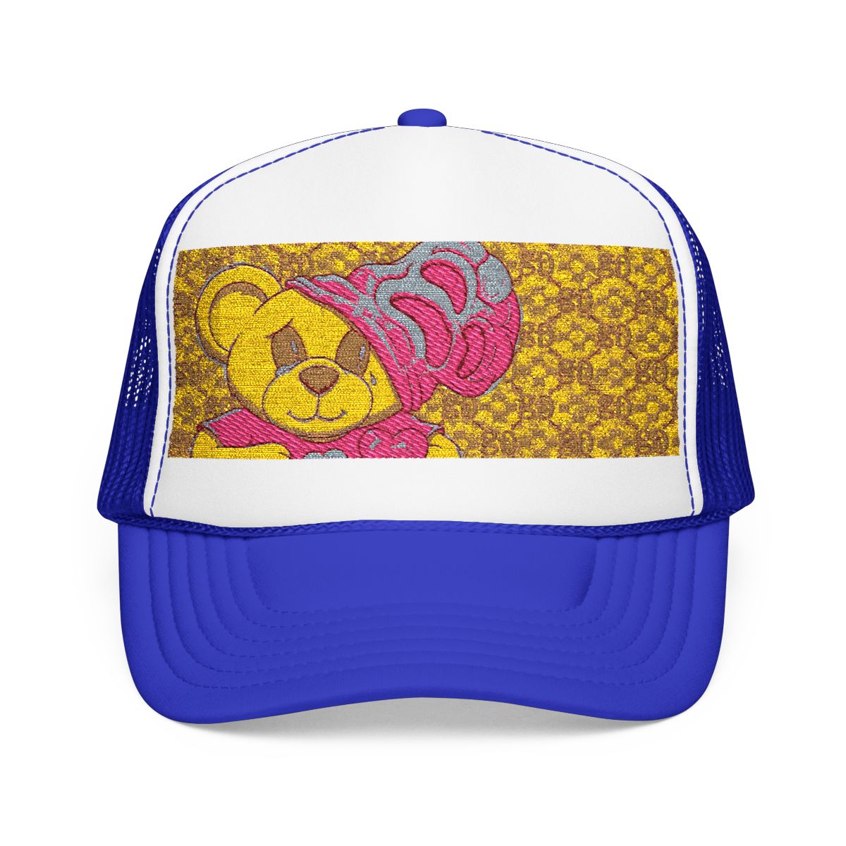 Pink Goon Swag Bear Foam Trucker Hat by GT Artland