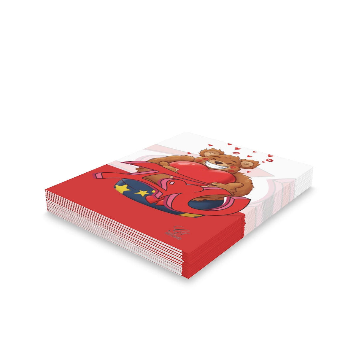 I Love You 3D TAG Manga Tag Love Heart Edition Greeting Cards  (8, 16, and 24 pcs) by GT Artland