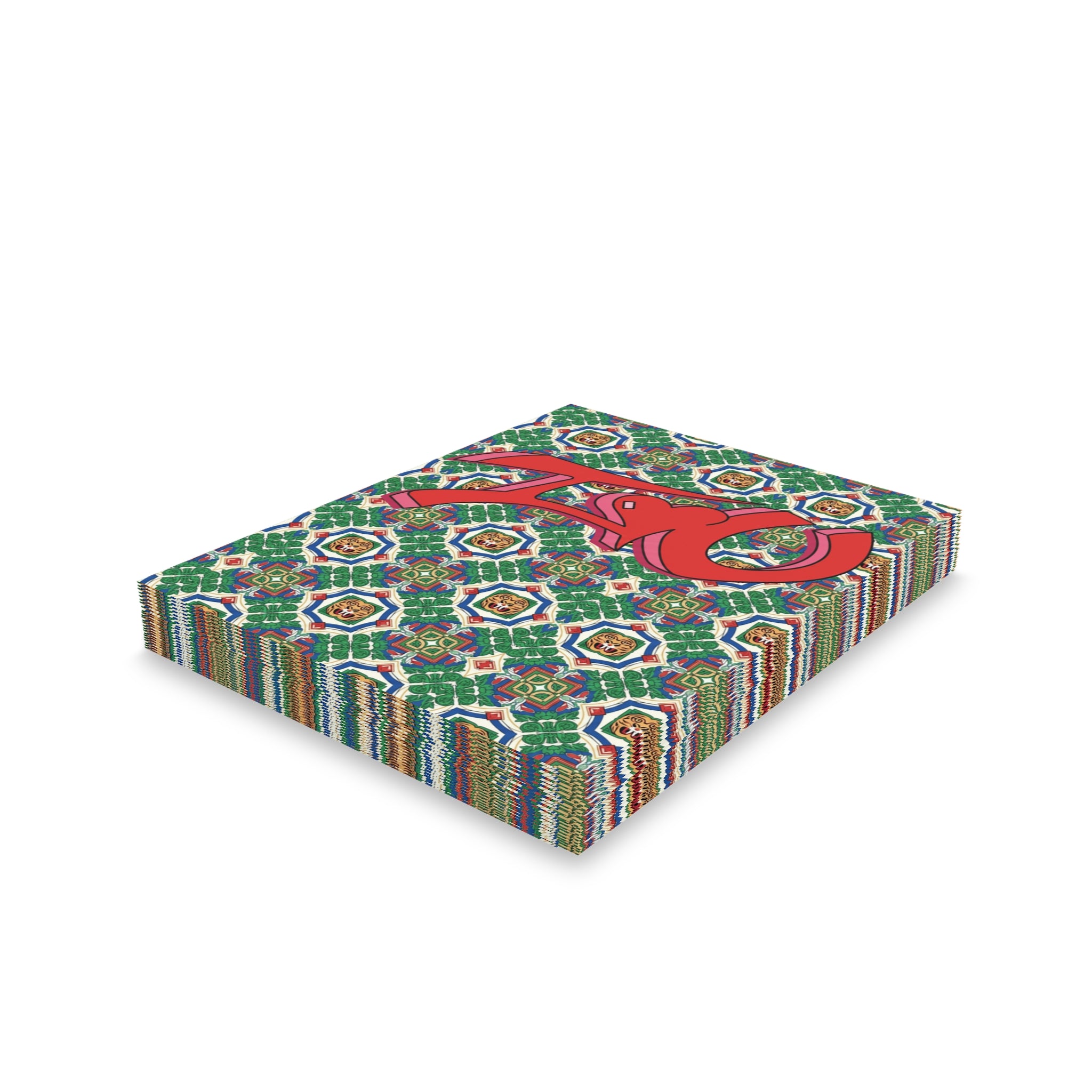 The Metro Mosaic " I Love You Graphic" Designer Greeting Cards  (8, 16, and 24 pcs) I Love You Graphic inside