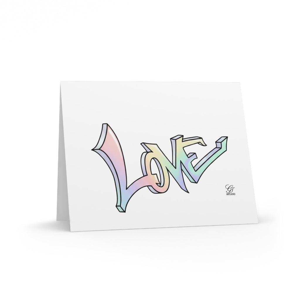"Love" Retro Clean Greeting Cards (8, 16, and 24 pcs) by GT Artland