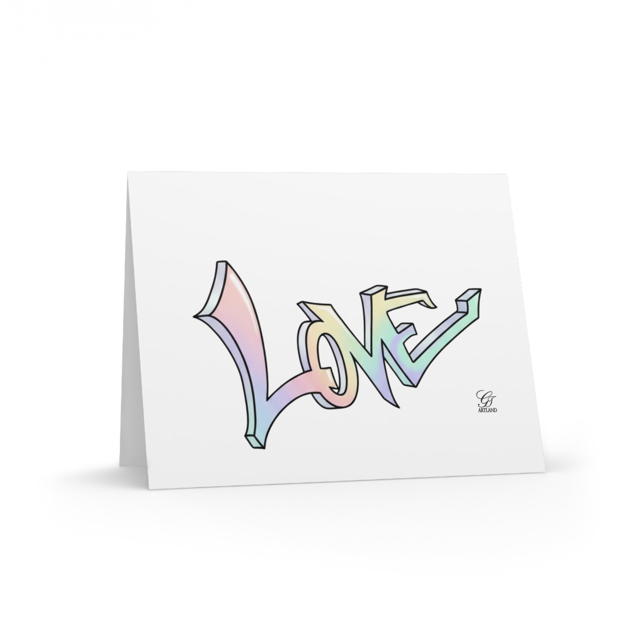 "Love" Retro Clean Greeting Cards (8, 16, and 24 pcs) by GT Artland