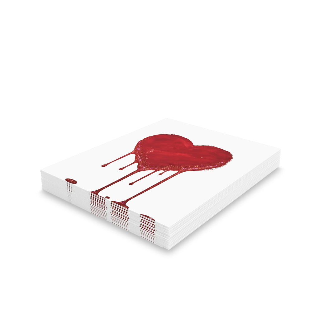 Dripping Heart Valentines Day Card (8, 16, and 24 pcs) by GT Artland