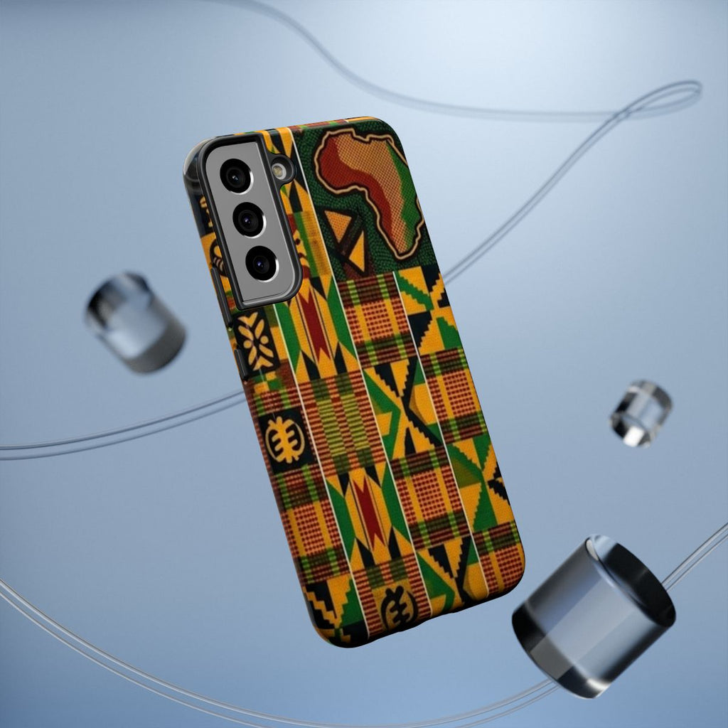 Kenya Pattern Impact-Resistant Phone Case — African Map Design by GT Artland