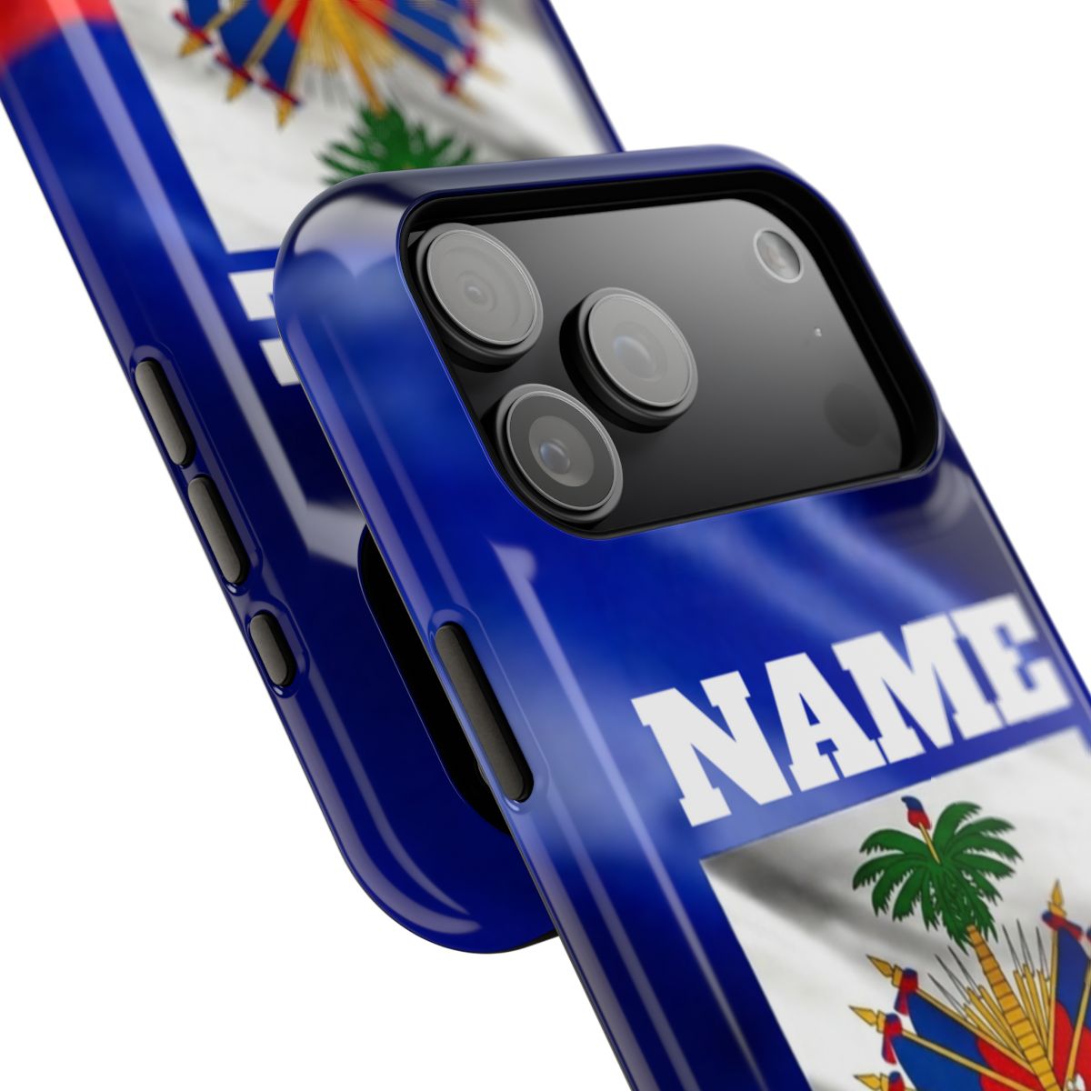 Haitian Pride Designer Caribbean Swag Impact-Resistant Phone Cases by GT Artland