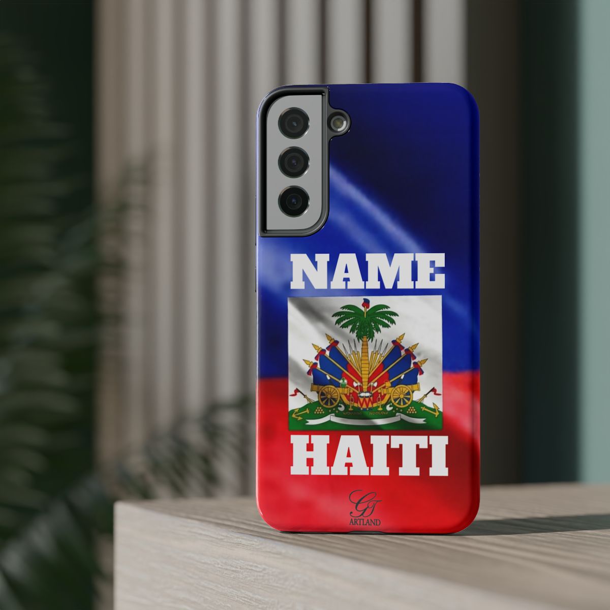 Haitian Pride Designer Caribbean Swag Impact-Resistant Phone Cases by GT Artland