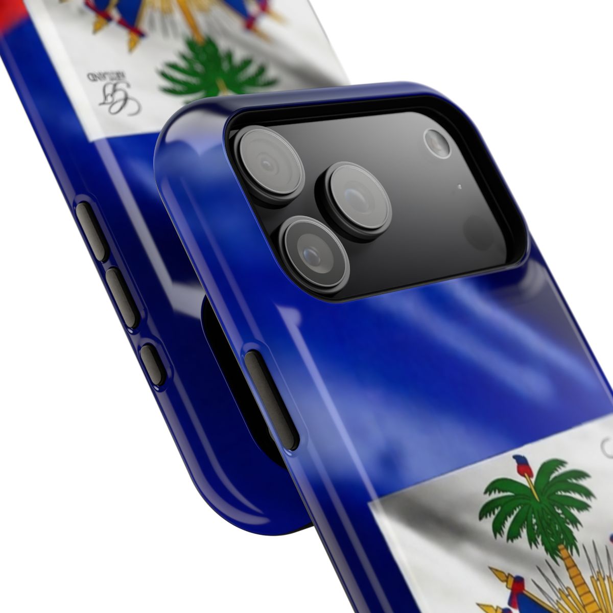 Haitian Pride Designer Caribbean Impact-Resistant Phone Cases by GT Artland