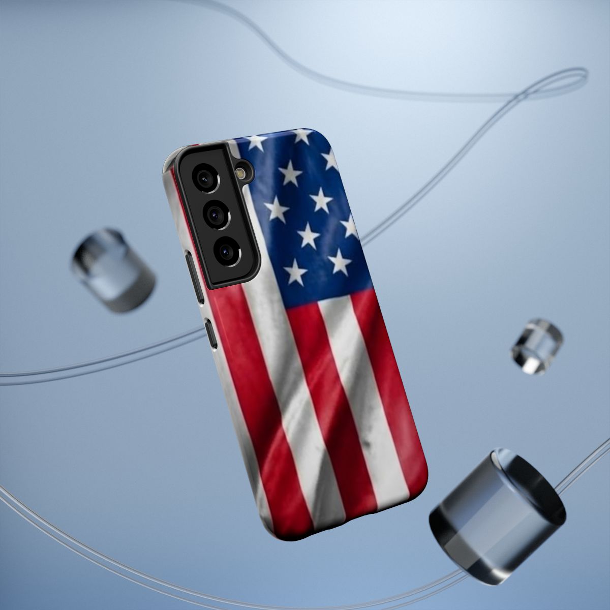 American Flag Designer Impact-Resistant Phone Case — Patriotic USA Protection by GT Artland