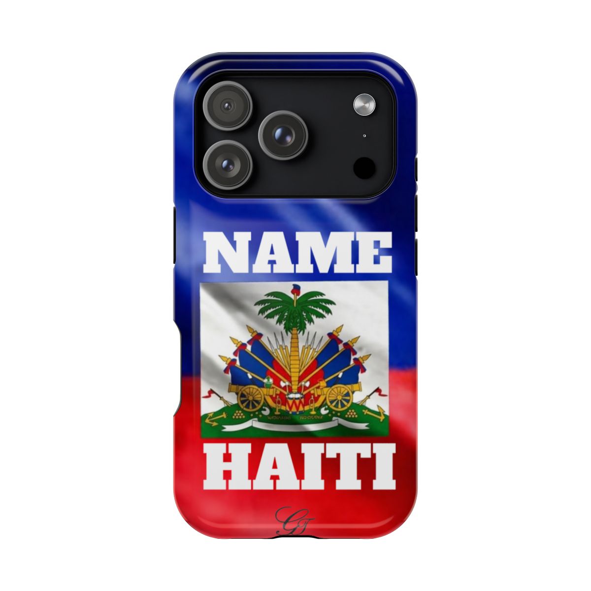 Haitian Pride Designer Caribbean Swag Impact-Resistant Phone Cases by GT Artland