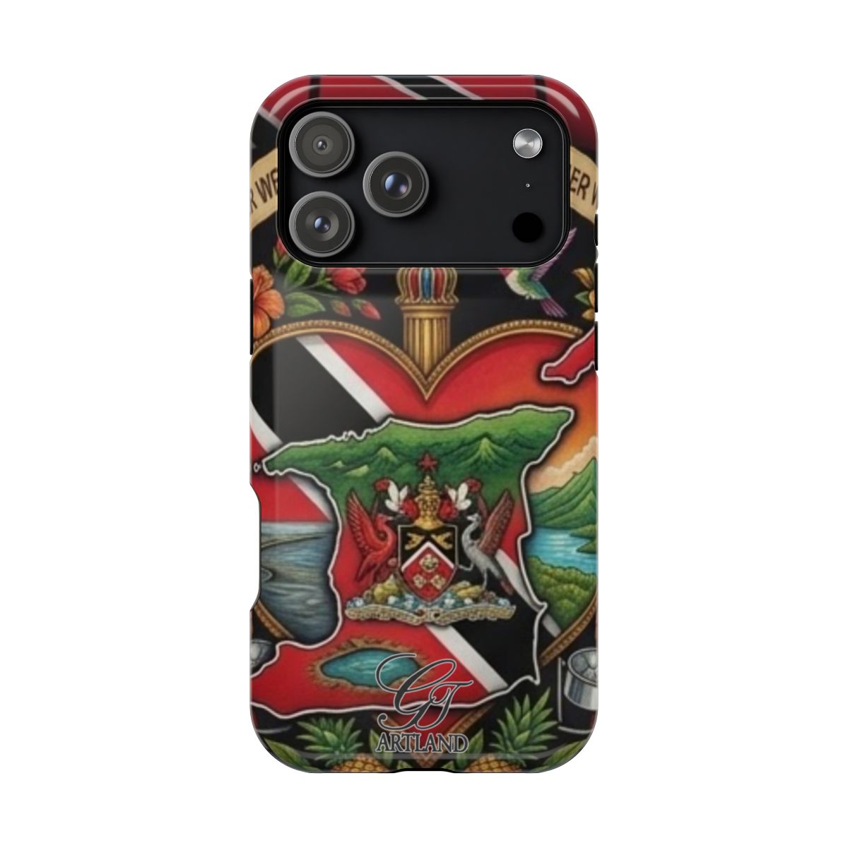 Trinidadian Designer Love-Resistant Phone Case by GT Artland