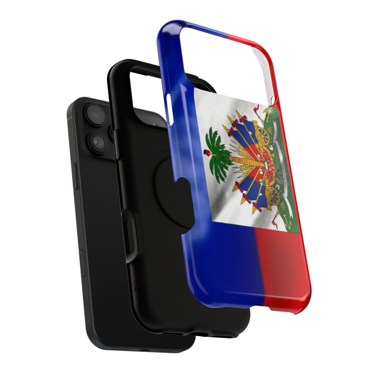 Haitian Pride Designer Flipside Caribbean Impact-Resistant Phone Cases by GT Artland