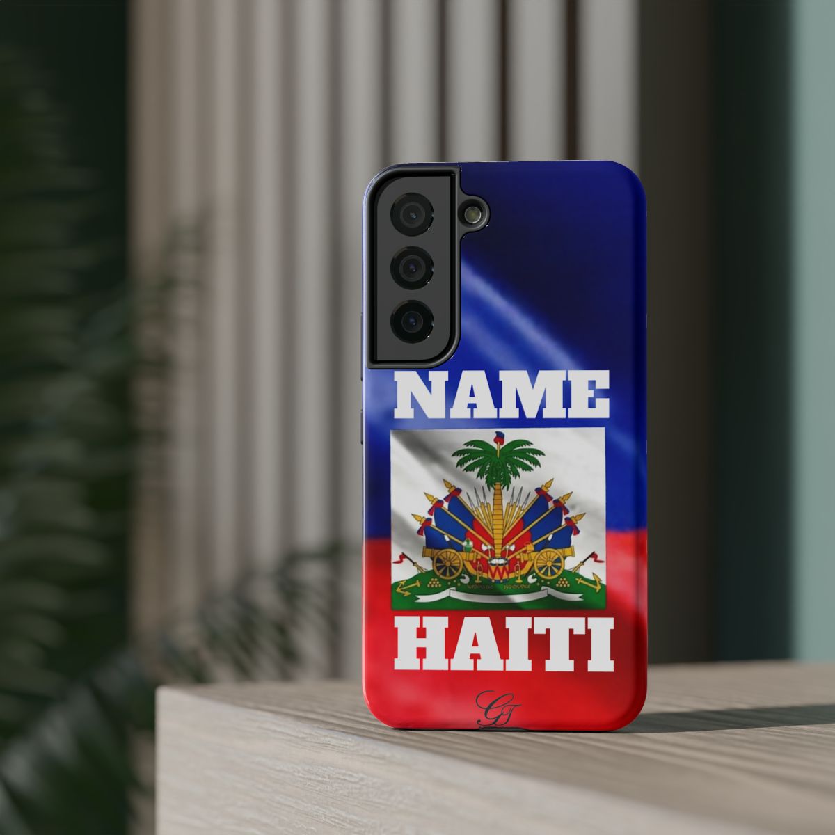 Haitian Pride Designer Caribbean Swag Impact-Resistant Phone Cases by GT Artland