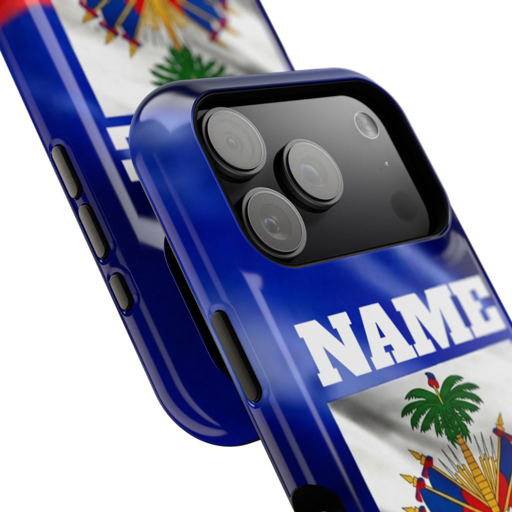 Haitian Pride Designer Caribbean Swag Impact-Resistant Phone Cases by GT Artland