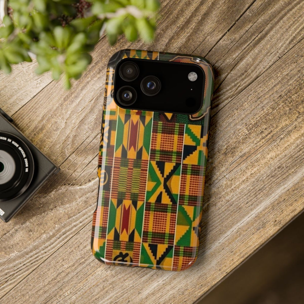 Kenya Pattern Impact-Resistant Phone Case — African Map Design by GT Artland