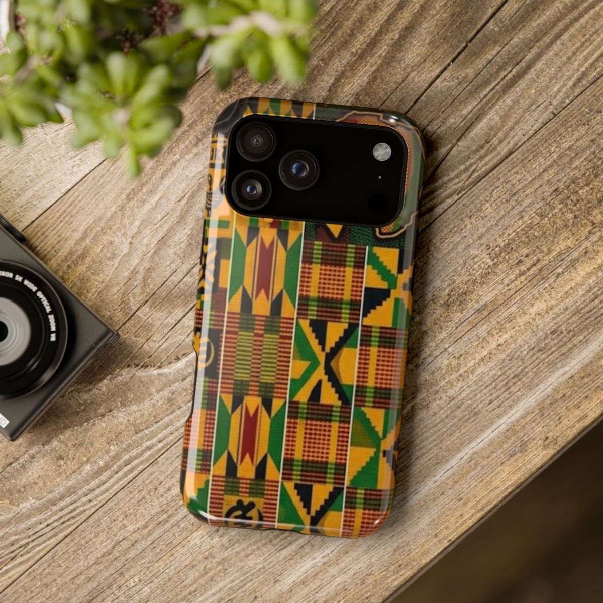 Kenya Pattern Impact-Resistant Phone Case — African Map Design by GT Artland