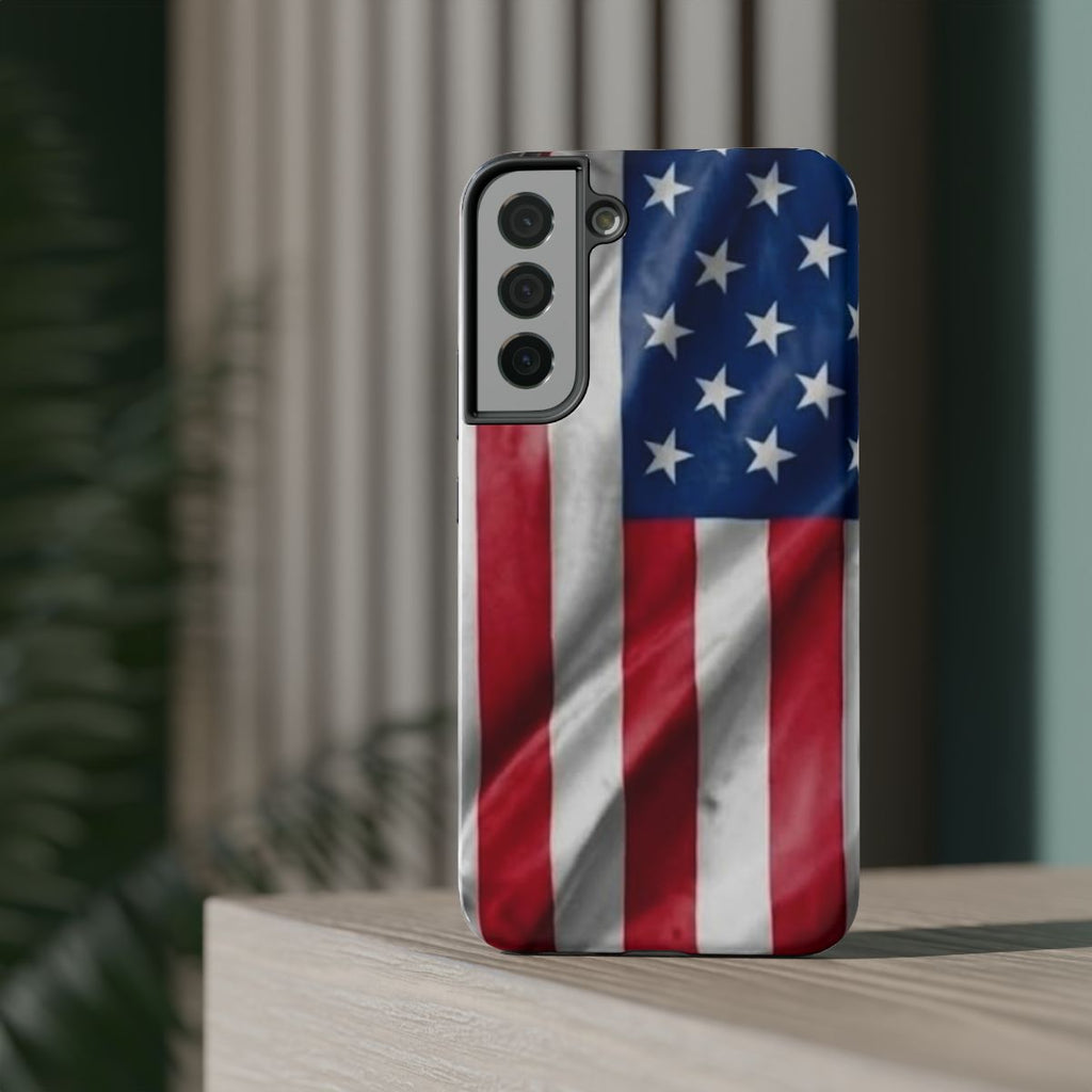 American Flag Designer Impact-Resistant Phone Case — Patriotic USA Protection by GT Artland