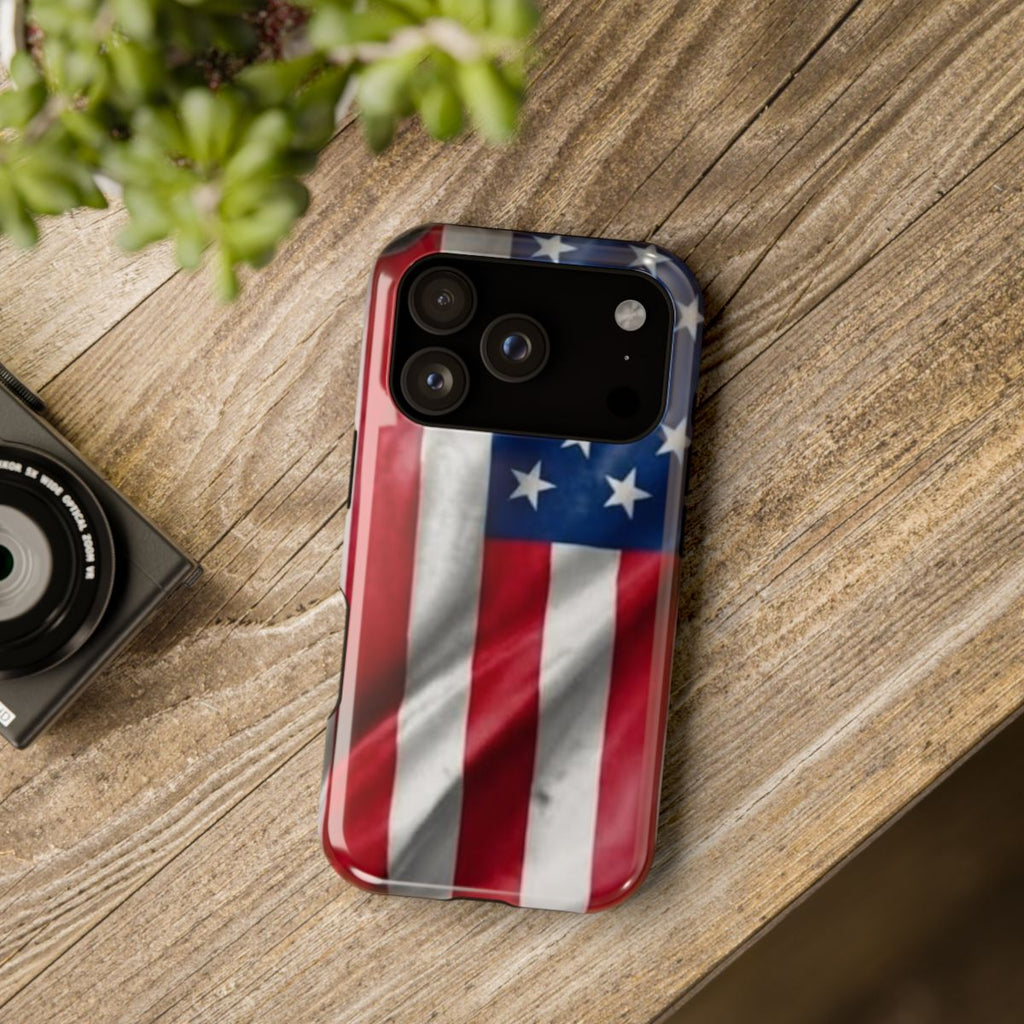 American Flag Designer Impact-Resistant Phone Case — Patriotic USA Protection by GT Artland