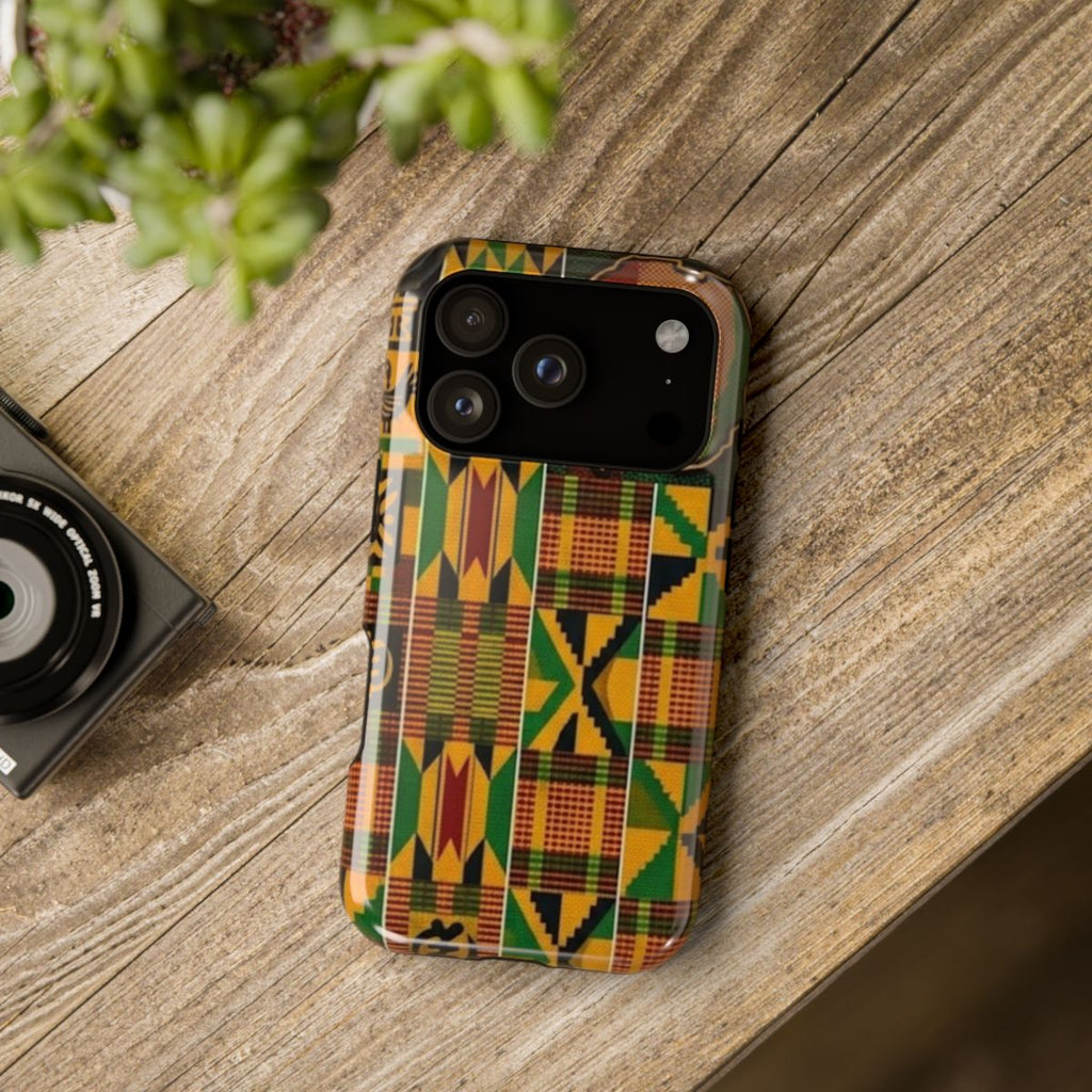 Kenya Pattern Impact-Resistant Phone Case — African Map Design by GT Artland