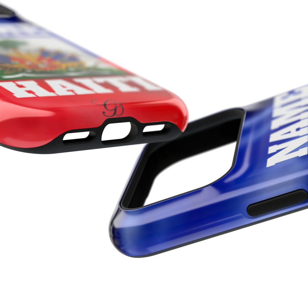 Haitian Pride Designer Caribbean Swag Impact-Resistant Phone Cases by GT Artland