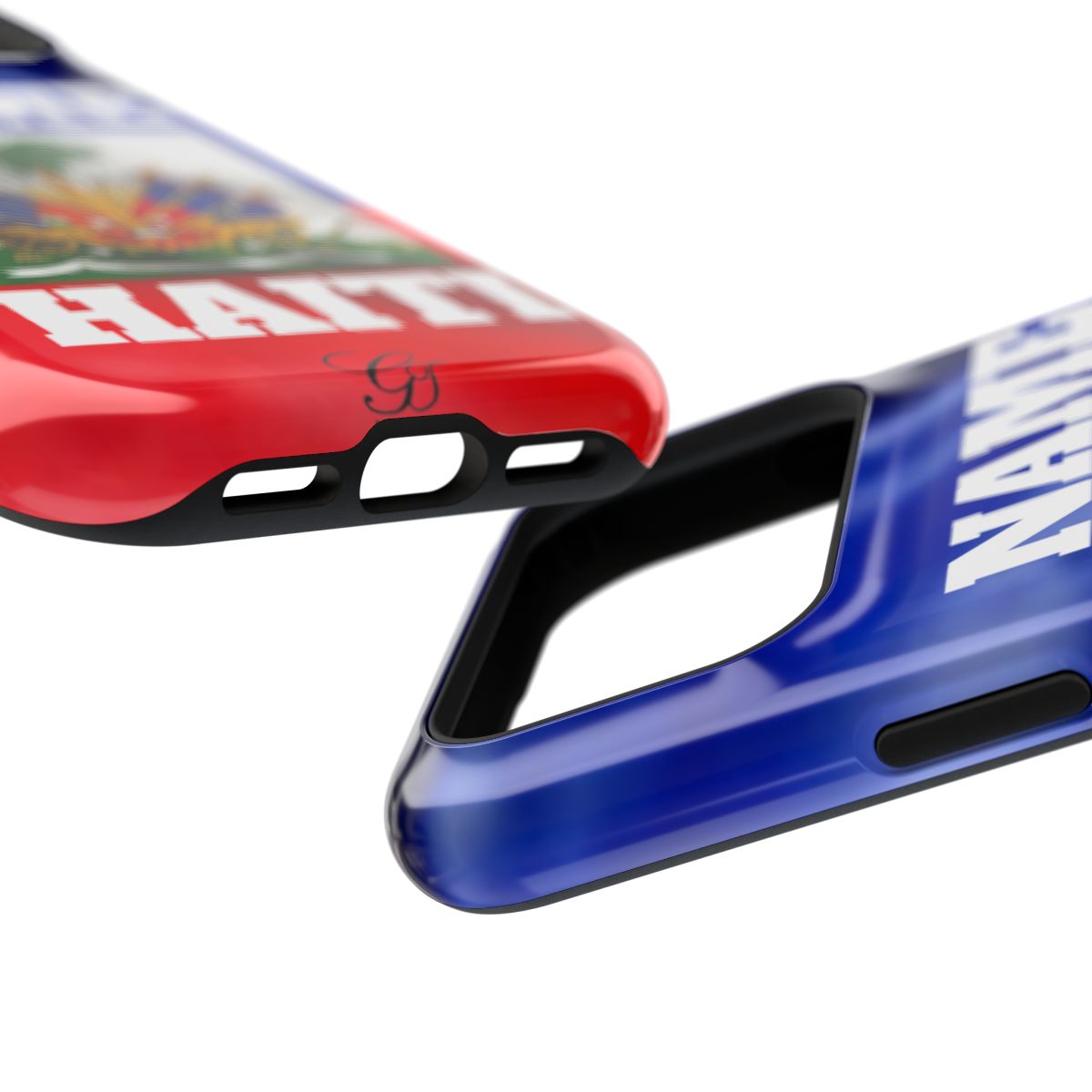 Haitian Pride Designer Caribbean Swag Impact-Resistant Phone Cases by GT Artland