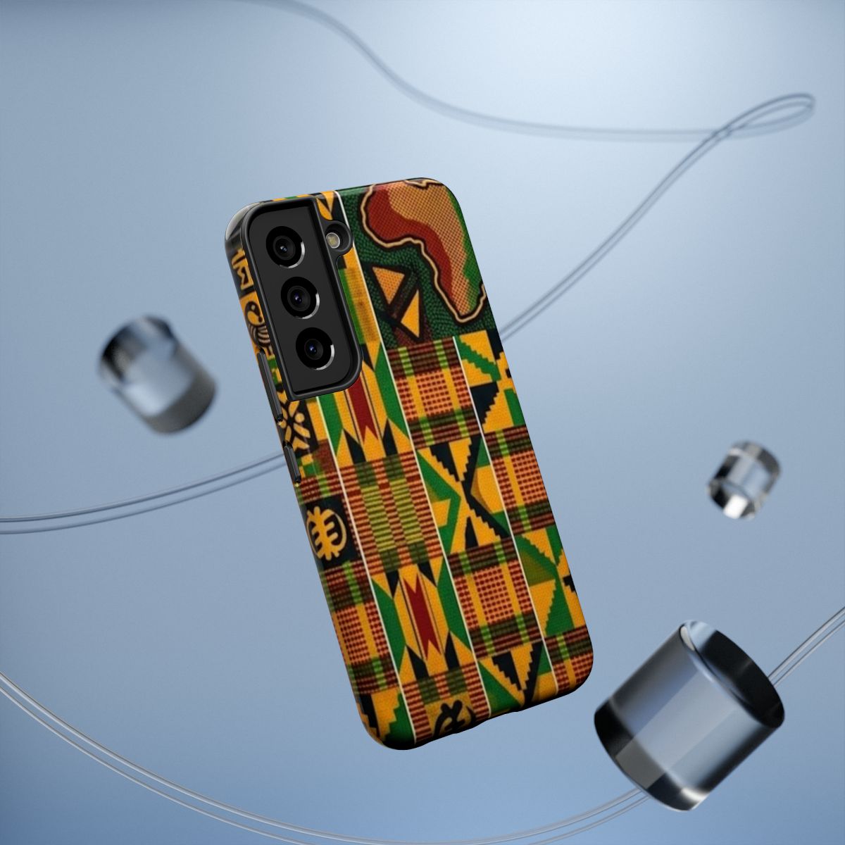 Kenya Pattern Impact-Resistant Phone Case — African Map Design by GT Artland