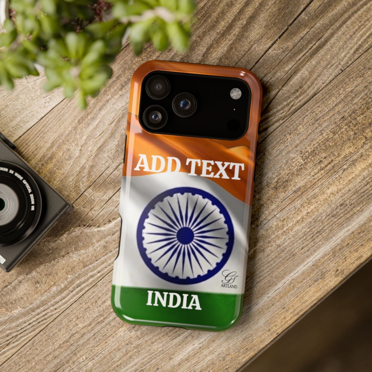 Indian Flag Elite Personalized Resistant Phone Case by GT Artland