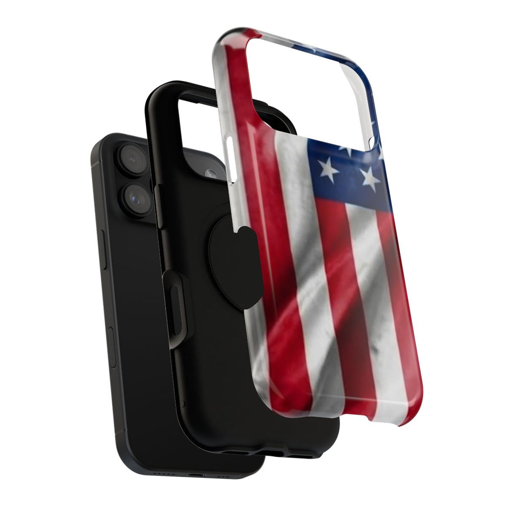 American Flag Designer Impact-Resistant Phone Case — Patriotic USA Protection by GT Artland