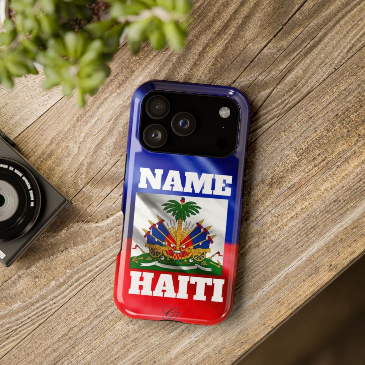 Haitian Pride Designer Caribbean Swag Impact-Resistant Phone Cases by GT Artland