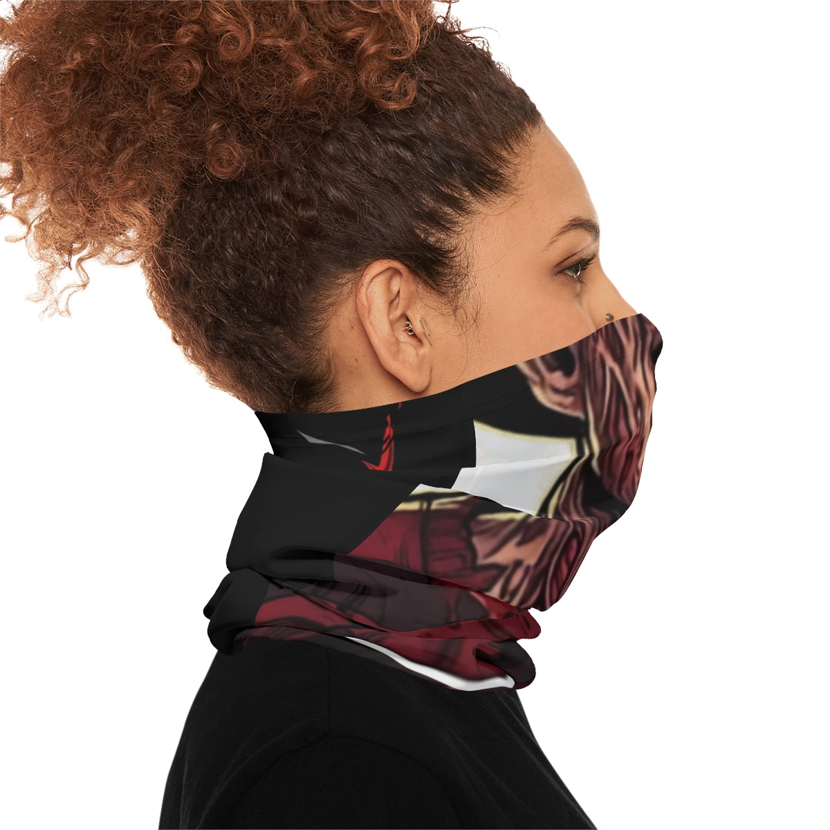Nightmare Gangsta Swag Horror Face Designer Lightweight Face Mask Neck Gaiter by GT Artland