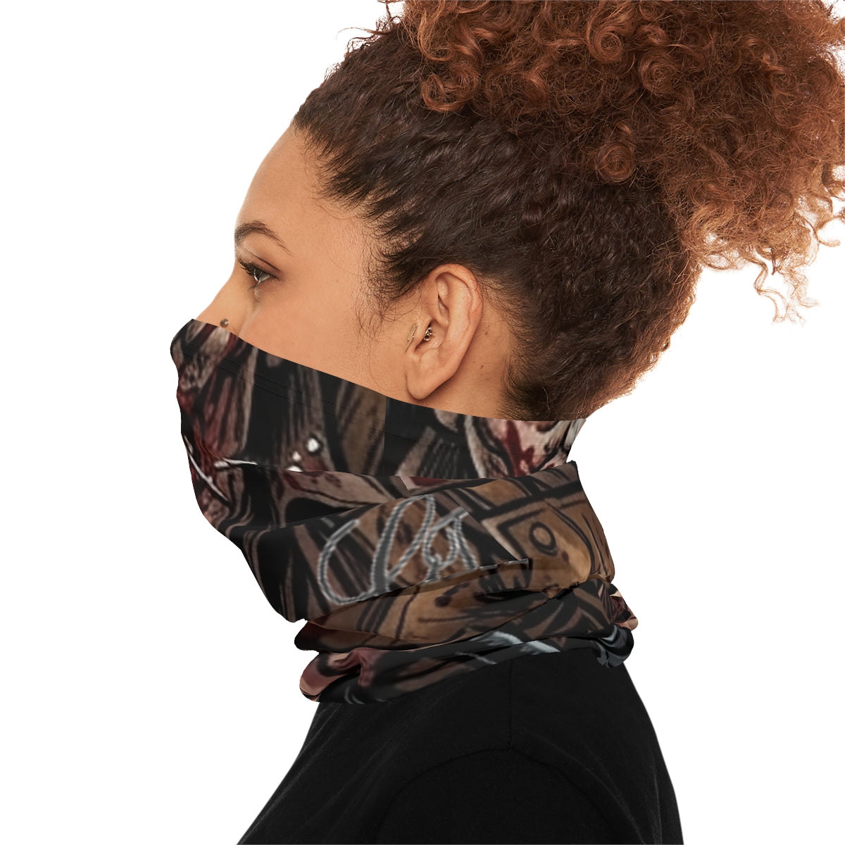 Horror Designer Massacre Designer Scary  Lightweight  Face Mask Neck Gaiter by GT Artland