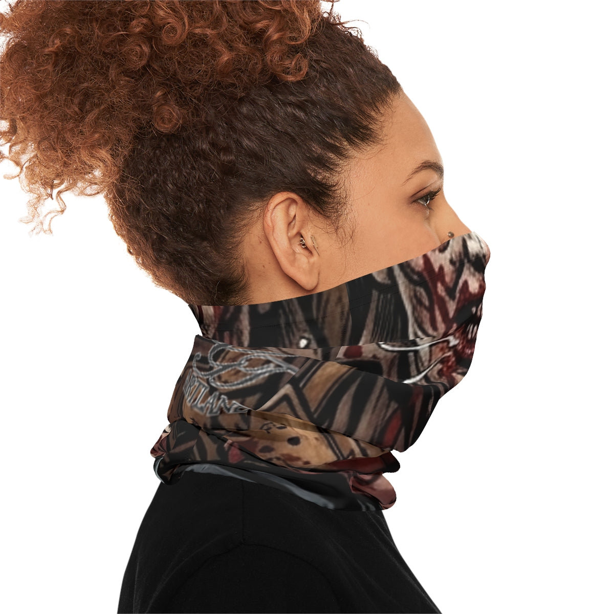 Horror Designer Massacre Designer Scary  Lightweight  Face Mask Neck Gaiter by GT Artland