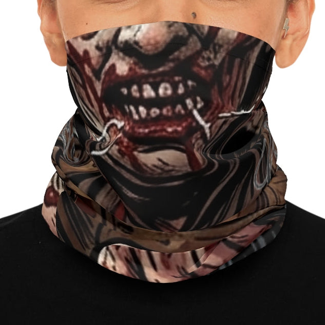 Horror Designer Massacre Designer Scary  Lightweight  Face Mask Neck Gaiter by GT Artland