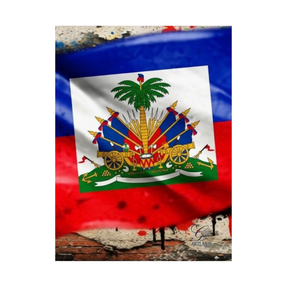 Haitian Brick City Swagga Designer Matte Vertical Posters by GT Artland
