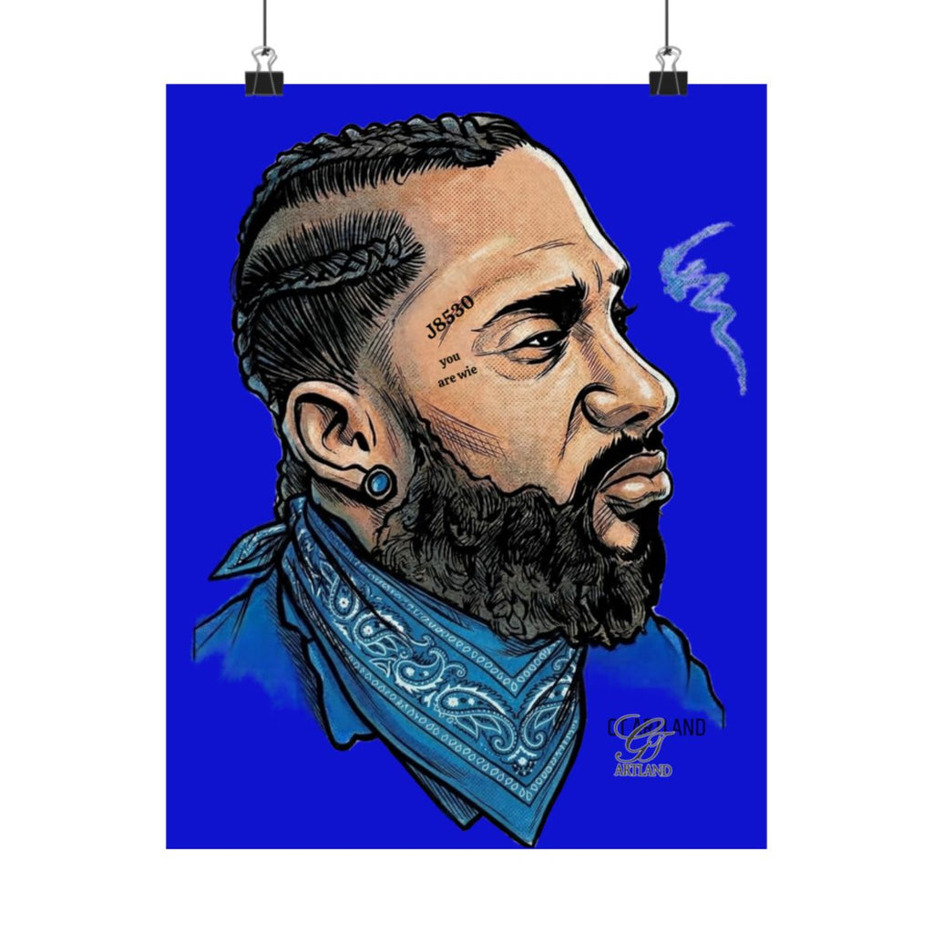 NIPSEY Rap Mogul Matte Vertical Posters by GT Artland