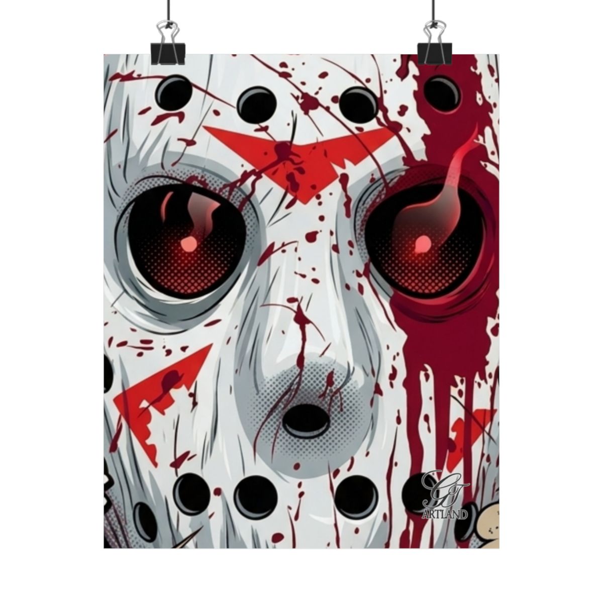Ski Mask Urban Tales Horror Designer Matte Vertical Posters by GT Artland